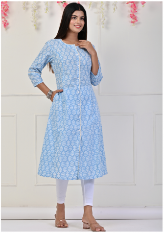 Green Cotton Kurtis Manufacturer, Supplier, Exporter